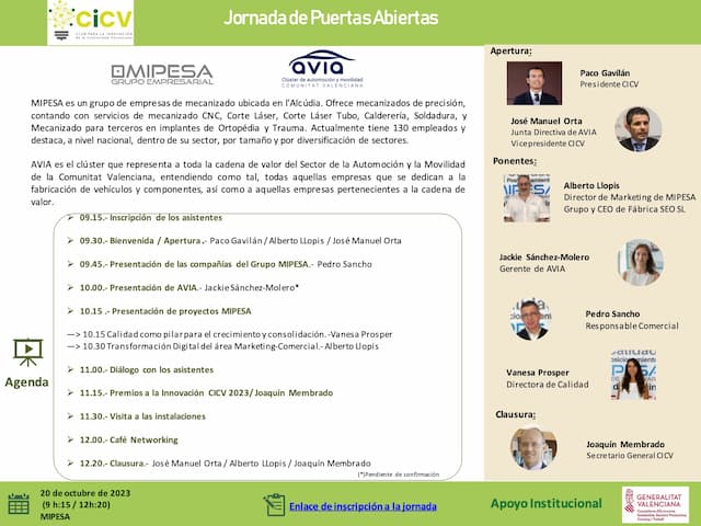 Jornada puertas abiertas en MIPESA 1