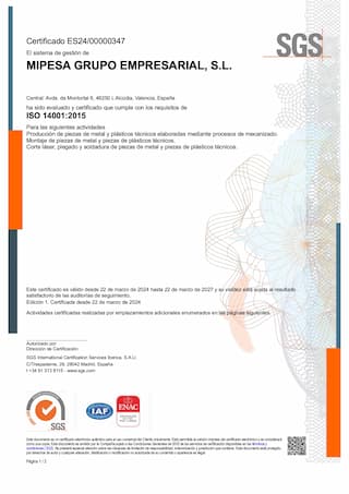 MIPESA GRUPO ISO14001
