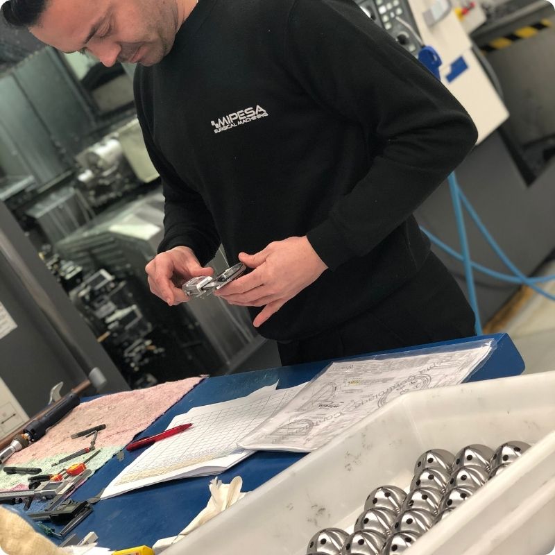 fabricación de piezas industriales