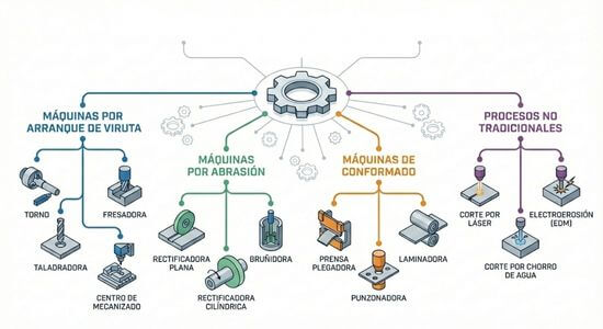 clasificacion maquina herramienta de mecanizado