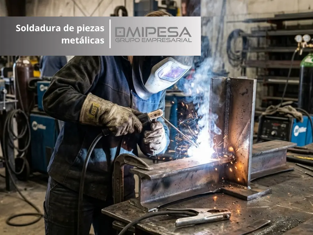 Soldadura de piezas metálicas