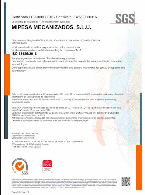 Calidad en el Mecanizado 1